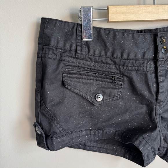 Zara trf Collection Women's Glitter Shortie Shorts Black 10 Summer Festival 1.5" - Picture 3 of 15